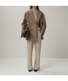 【エイトン/ATON】 SUPER 120S DOUBLE MELTON セミダブルショートコート人気、トレンドファッション・服の通販 founy(ファニー) ファッション Fashion レディースファッション Fashion for Women アウター Coat / Outerwear Collection コート・ロングコート・ピーコート Long Coats, Peacoats & More レディースジャケット・軽アウター Jackets 新作・新入荷 New Arrivals / New In ジャケット Jacket, Outerwear ダブル Double, Double-Breasted フォルム Silhouette, Form モダン Modern, Contemporary A/W・秋冬 Autumn/Winter |ID:prp329100004746215