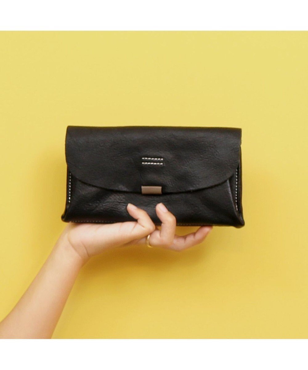 【アンビリオン/UNBILLION】のアトランタ ATLANTA / 牛革かぶせ長財布 インテリア・キッズ・メンズ・レディースファッション・服の通販 founy(ファニー) ファッション Fashion レディースファッション Fashion for Women ミニ財布・二つ折り財布 Wallets & Card Cases シンプル Simple, Minimal 財布 Wallet, Purse ブラック|ID: prp329100004746221 ipo3291000000034312815