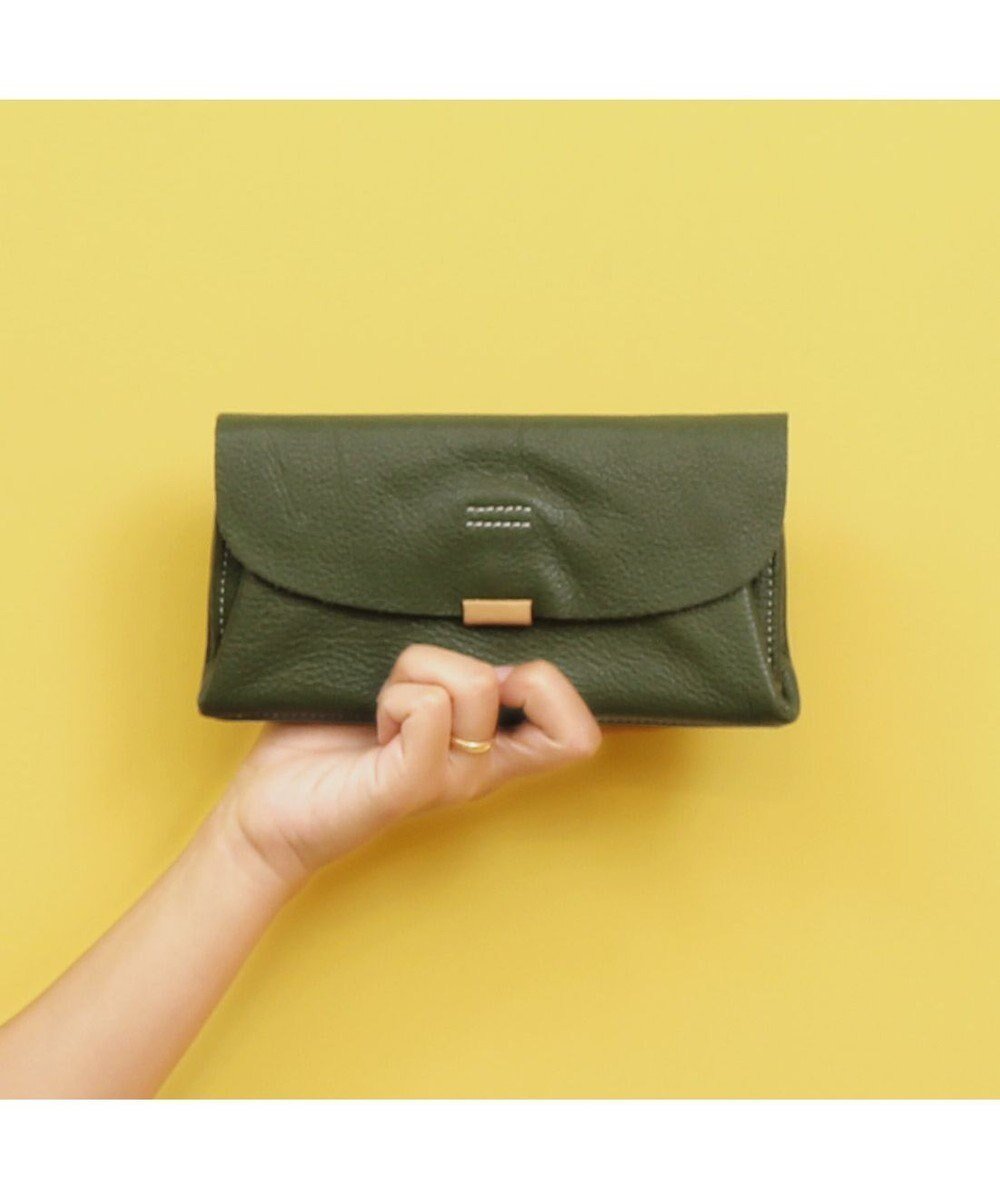 【アンビリオン/UNBILLION】のアトランタ ATLANTA / 牛革かぶせ長財布 インテリア・キッズ・メンズ・レディースファッション・服の通販 founy(ファニー) ファッション Fashion レディースファッション Fashion for Women ミニ財布・二つ折り財布 Wallets & Card Cases シンプル Simple, Minimal 財布 Wallet, Purse グリーン|ID: prp329100004746221 ipo3291000000034312816