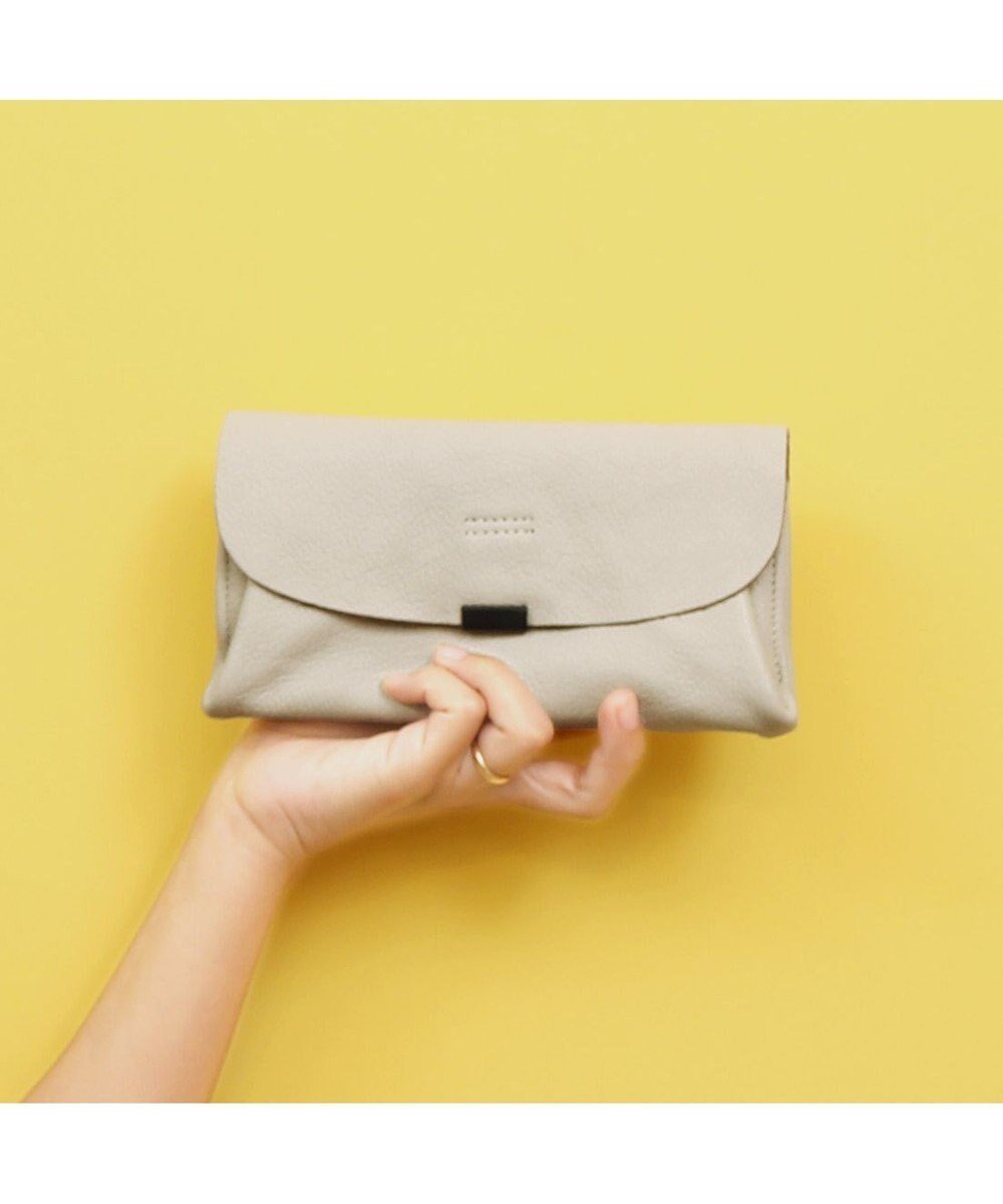 【アンビリオン/UNBILLION】のアトランタ ATLANTA / 牛革かぶせ長財布 インテリア・キッズ・メンズ・レディースファッション・服の通販 founy(ファニー) ファッション Fashion レディースファッション Fashion for Women ミニ財布・二つ折り財布 Wallets & Card Cases シンプル Simple, Minimal 財布 Wallet, Purse アイボリー|ID: prp329100004746221 ipo3291000000034312817