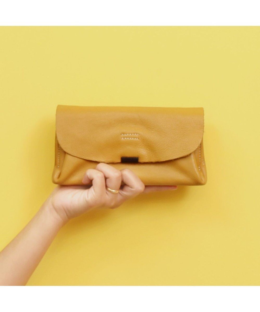 【アンビリオン/UNBILLION】のアトランタ ATLANTA / 牛革かぶせ長財布 インテリア・キッズ・メンズ・レディースファッション・服の通販 founy(ファニー) ファッション Fashion レディースファッション Fashion for Women ミニ財布・二つ折り財布 Wallets & Card Cases シンプル Simple, Minimal 財布 Wallet, Purse イエロー|ID: prp329100004746221 ipo3291000000034312825