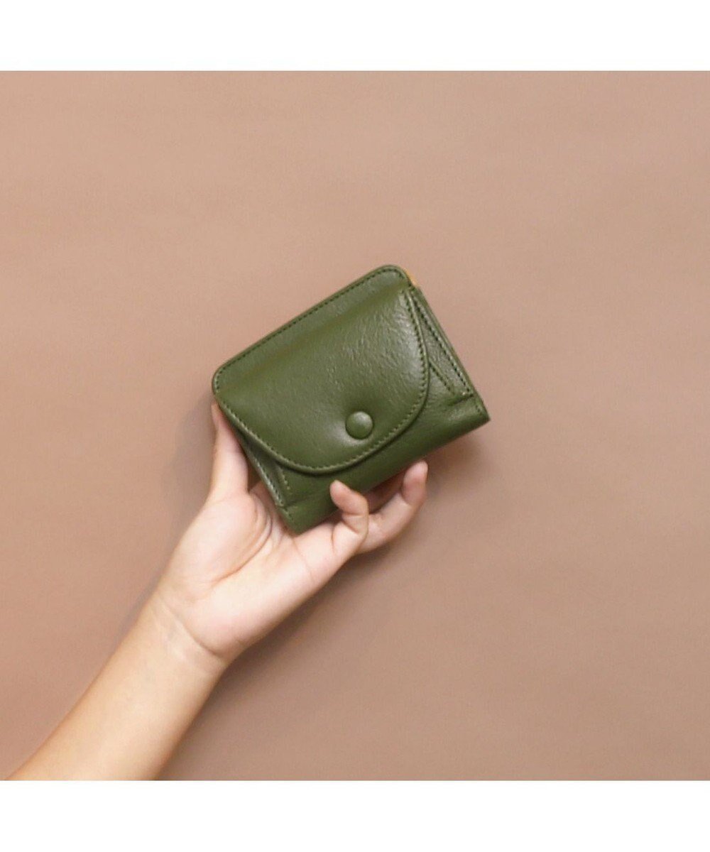 【アンビリオン/UNBILLION】のアトランタ ATLANTA / 牛革二つ折り財布 インテリア・キッズ・メンズ・レディースファッション・服の通販 founy(ファニー) ファッション Fashion レディースファッション Fashion for Women ミニ財布・二つ折り財布 Wallets & Card Cases コンパクト Compact, Small Size シンプル Simple, Minimal 財布 Wallet, Purse グリーン|ID: prp329100004746227 ipo3291000000034312855