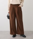 【グリーンパークス/Green Parks】の太畝コーデュロイカラーパンツ 人気、トレンドファッション・服の通販 founy(ファニー) ファッション Fashion レディースファッション Fashion for Women パンツ Pants & Trousers おすすめ Recommended / Our Picks コーデュロイ Corduroy, Cord Fabric フォルム Silhouette, Form ポケット Pocket, Pocket Detail ループ Loop, Loop Knit ワイド Wide, Wide Fit A/W・秋冬 Autumn/Winter thumbnail Brown|ID: prp329100004746238 ipo3291000000035395564
