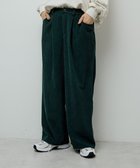 【グリーンパークス/Green Parks】の太畝コーデュロイカラーパンツ 人気、トレンドファッション・服の通販 founy(ファニー) ファッション Fashion レディースファッション Fashion for Women パンツ Pants & Trousers おすすめ Recommended / Our Picks コーデュロイ Corduroy, Cord Fabric フォルム Silhouette, Form ポケット Pocket, Pocket Detail ループ Loop, Loop Knit ワイド Wide, Wide Fit A/W・秋冬 Autumn/Winter thumbnail Dark Green|ID: prp329100004746238 ipo3291000000035395567