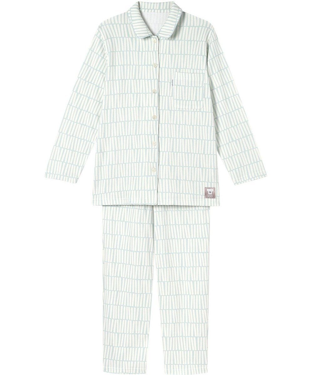 【ワコール 睡眠科学/wacoal suimin】のパジャマ 綿100%(本体) あったか SOU・SOU(R) 長袖 長ズボン レディース YDW480 睡眠科学/ワコール インテリア・キッズ・メンズ・レディースファッション・服の通販 founy(ファニー) 　ファッション　Fashion　レディースファッション　Fashion for Women　トップス・カットソー　Cut & Sew Tops　パジャマ　Pajamas, Sleepwear　プリント　Print, Printed Pattern　ボトム　Bottoms, Lower Wear　長袖　Long Sleeve, Full Sleeve　グリーン|ID: prp329100004746250 ipo3291000000035631921