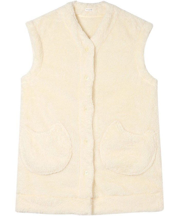 【ツモリチサト スリープ/tsumori chisato SLEEP】のツモリチサト ベスト フリ-ス素材(本体) あったか フレンチ袖 ルームウェア レディース URW130 /ワコール インテリア・キッズ・メンズ・レディースファッション・服の通販 founy(ファニー) https://founy.com/ ファッション Fashion レディースファッション Fashion for Women アウター Coat / Outerwear Collection トップス・カットソー Cut & Sew Tops ベスト&ジレ / 重ね着スタイル Vests & Gilets ネコ Cat, Feline Motif パジャマ Pajamas, Sleepwear フレンチ French, French Style ベスト Vest, Waistcoat ポケット Pocket, Pocket Detail ロング Long, Long-Length |ID: prp329100004746285 ipo3291000000035546024