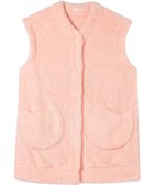 【ツモリチサト スリープ/tsumori chisato SLEEP】のツモリチサト ベスト フリ-ス素材(本体) あったか フレンチ袖 ルームウェア レディース URW130 /ワコール ピンク|ID: prp329100004746285 ipo3291000000035546026