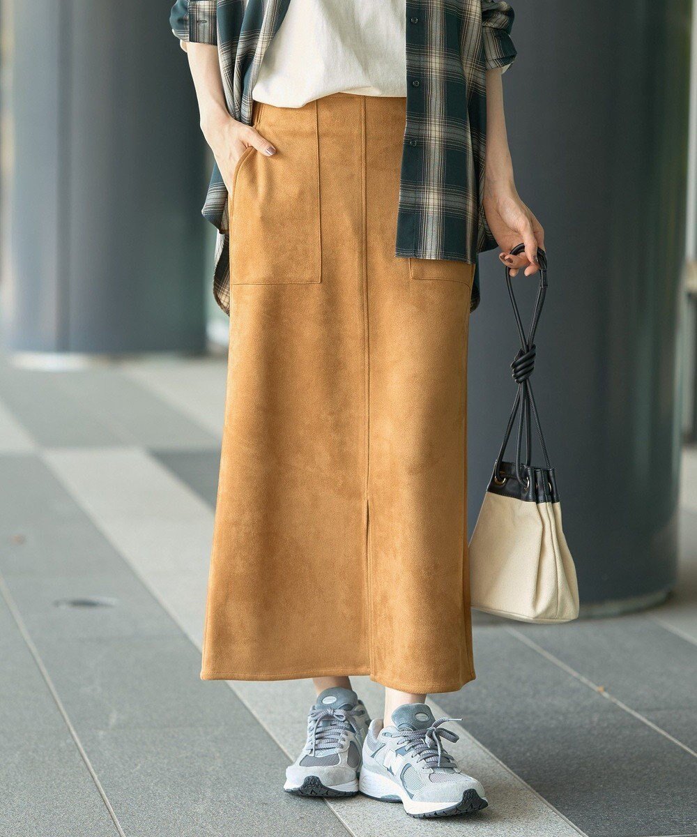 【アメリカンホリック/AMERICAN HOLIC】のヌバック調スカート インテリア・キッズ・メンズ・レディースファッション・服の通販 founy(ファニー) ファッション Fashion レディースファッション Fashion for Women スカート Skirts バッグ Bags アメリカン American Style スタイリッシュ Stylish, Fashionable バランス Balance, Style Balance ポケット Pocket, Pocket Detail A/W・秋冬 Autumn/Winter おすすめ Recommended / Our Picks エレガント 上品 Elegant Camel|ID: prp329100004746291 ipo3291000000034313207