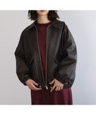 【グリーンパークス/Green Parks】の・ELENCARE DUE フェイクレザーブルゾン 人気、トレンドファッション・服の通販 founy(ファニー) ファッション Fashion レディースファッション Fashion for Women アウター Coat / Outerwear Collection レディースジャケット・軽アウター Jackets ブルゾンジャケット・スポーティアウター Blouson Jackets ギャザー Gathered, Ruffled クラシカル Classical, Vintage-Inspired ジャケット Jacket, Outerwear スリーブ Sleeve, Long Sleeve / Short Sleeve フェイクレザー Faux Leather, PU Leather フラップ Flap, Flap Pocket ブルゾン Blouson, Bomber Jacket ヘムライン Hemline, Bottom Cut ポケット Pocket, Pocket Detail マニッシュ Mannish, Boyish ヴィンテージ Vintage Style 今季 This Season, Current Season A/W・秋冬 Autumn/Winter thumbnail Brown|ID: prp329100004746322 ipo3291000000034313356