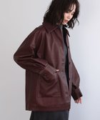 【グリーンパークス/Green Parks】の・ELENCARE DUE フェイクレザーカバーオール Bordeaux|ID: prp329100004746323 ipo3291000000035632066