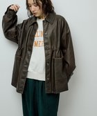 【グリーンパークス/Green Parks】の・ELENCARE DUE フェイクレザーカバーオール Brown|ID: prp329100004746323 ipo3291000000035632068