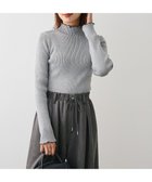 【グリーンパークス/Green Parks】の・ANDSEARCH メランジリブハイネックニット 人気、トレンドファッション・服の通販 founy(ファニー) ファッション Fashion レディースファッション Fashion for Women トップス・カットソー Cut & Sew Tops ニット Knit Tops & Sweaters おすすめ Recommended / Our Picks セーター Sweater, Knitwear ハイネック High Neck, Mock Neck フィット Fit, Slim Fit ポケット Pocket, Pocket Detail A/W・秋冬 Autumn/Winter thumbnail Gray|ID: prp329100004746324 ipo3291000000034313370