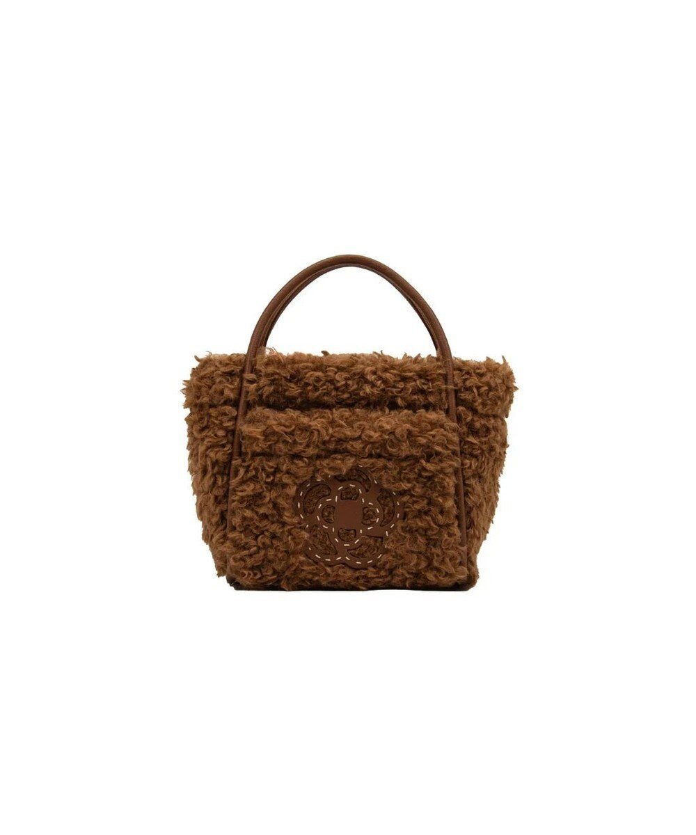 【クレイサス/CLATHAS】のスペーサ 2WAYミニトートバッグ インテリア・キッズ・メンズ・レディースファッション・服の通販 founy(ファニー) 　ファッション　Fashion　レディースファッション　Fashion for Women　バッグ　Bags　フォルム　Silhouette, Form　フロント　Front, Front Design　ポケット　Pocket, Pocket Detail　モコモコ　Fuzzy, Fluffy　エレガント 上品　Elegant　A/W・秋冬　Autumn/Winter　ブラウン|ID: prp329100004746328 ipo3291000000034313418