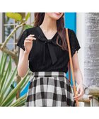 【ティアクラッセ/Tiaclasse】の【洗える】幅広く活躍が期待できるボウタイレースブラウス ブラック|ID: prp329100004746535 ipo3291000000036295652