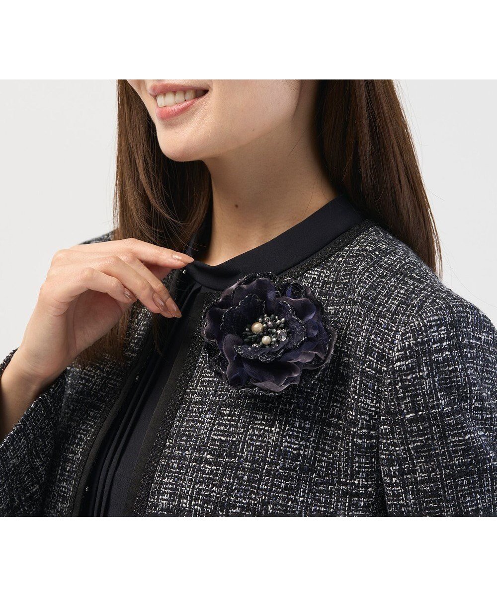 【ジェイ プレス/J.PRESS】のツイード コサージュ インテリア・キッズ・メンズ・レディースファッション・服の通販 founy(ファニー) ファッション Fashion レディースファッション Fashion for Women おすすめ Recommended / Our Picks アクセサリー Fashion Accessories ジャケット Jacket, Outerwear ストーン Stone, Gem-Like セレモニー Ceremony ツイード Twill, Twill Weave パール Pearl, Pearl Accent フォルム Silhouette, Form フラワー Flower, Floral ブローチ Brooch, Pin Brooch エレガント 上品 Elegant ネイビーミックス系|ID: prp329100004746816 ipo3291000000034355584