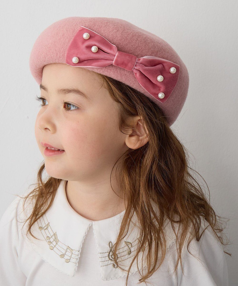 【エニィ/ANY / KIDS】のパールリボンベレー帽 インテリア・キッズ・メンズ・レディースファッション・服の通販 founy(ファニー) ファッション Fashion キッズファッション Fashion for Kids スマホ Smartphone, Mobile Device パール Pearl, Pearl Accent リボン Ribbon, Bow エレガント 上品 Elegant 人気 Popular, Best Seller 再入荷 Restock / Back in Stock 帽子 Hat, Headwear 秋 Autumn ピンク|ID: prp329100004747135 ipo3291000000034321935