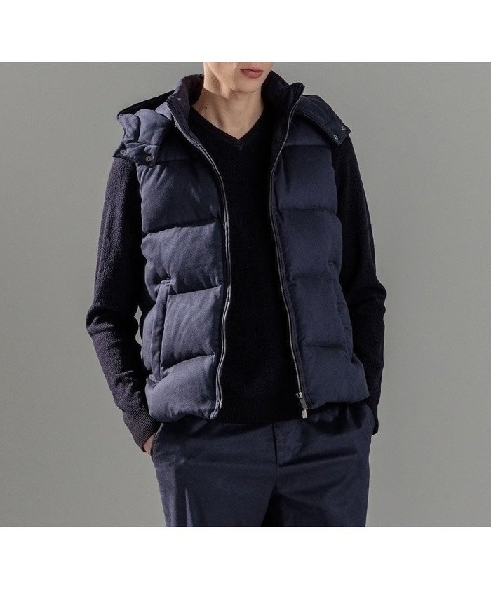 【ジョゼフ オム/JOSEPH HOMME / MEN】のコマスエード ダウンベスト インテリア・キッズ・メンズ・レディースファッション・服の通販 founy(ファニー) https://founy.com/ ファッション Fashion メンズファッション Fashion for Men アウター Men's Coats Outerwear シャーリング Shirring, Ruched シンプル Simple, Minimal ジップ Zip, Zipper ジャケット Jacket, Outerwear スタンド Stand Collar, Upright Stand ストレッチ Stretch, Stretchy Fabric スポーティ Sporty, Casual Athletic ダウン Down, Puffer ドローコード Drawcord, Drawstring Cord フェザー Feather, Feather Detail フロント Front, Front Design ベスト Vest, Waistcoat ベーシック Basic, Essential A/W・秋冬 Autumn/Winter |ID: prp329100004747159 ipo3291000000034322053
