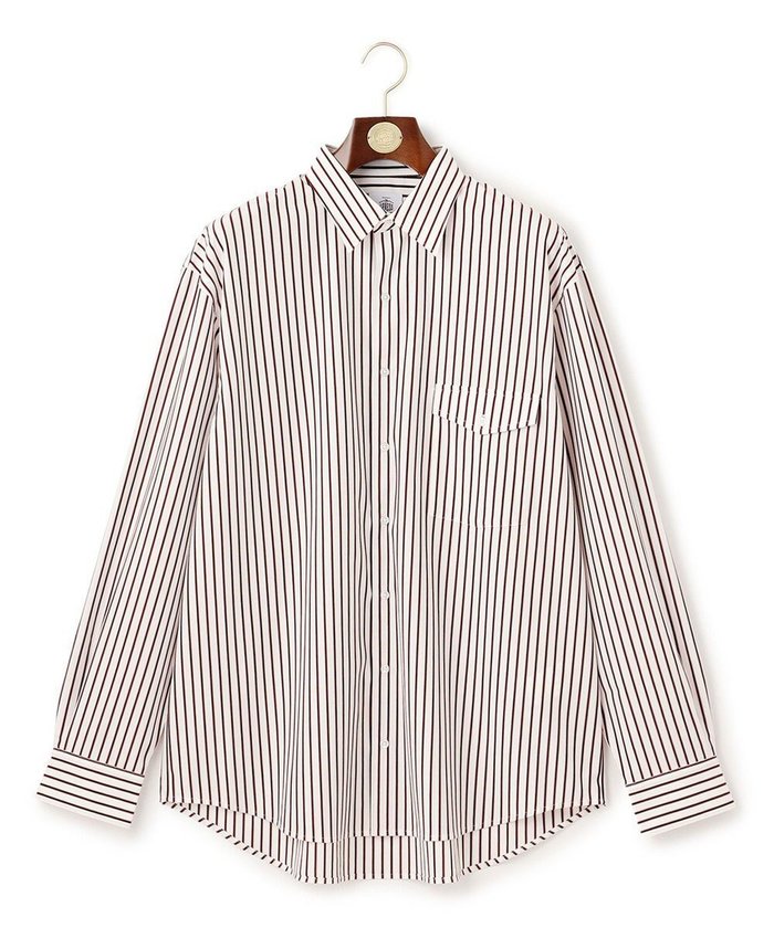 【ジェイ プレス/J.PRESS / MEN】の【J.PRESS ORIGINALS】SUVIN TYPEWRITER JERSEY 46G STRIPE SHIRT / JAPAN MADE インテリア・キッズ・メンズ・レディースファッション・服の通販 founy(ファニー) https://founy.com/ ファッション Fashion メンズファッション Fashion for Men トップス・カットソー Cut & Sew Tops メンズシャツ Shirts ストライプ Stripe, Striped Pattern パッチ Patch, Appliqué フラップ Flap, Flap Pocket ボックス Boxy, Box Shape ポケット Pocket, Pocket Detail 別注 Limited Edition, Custom Order レギュラー Regular, Standard Fit A/W・秋冬 Autumn/Winter S/S・春夏 SS, Spring/Summer, Warm Season 日本製 Made In Japan 夏 Summer |ID: prp329100004747166 ipo3291000000034322096