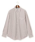 【ジェイ プレス/J.PRESS / MEN】の【J.PRESS ORIGINALS】SUVIN TYPEWRITER JERSEY 46G STRIPE SHIRT / JAPAN MADE ブラウン系1|ID: prp329100004747166 ipo3291000000034322097