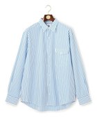 【ジェイ プレス/J.PRESS / MEN】の【J.PRESS ORIGINALS】SUVIN TYPEWRITER JERSEY 46G STRIPE SHIRT / JAPAN MADE サックスブルー系1|ID: prp329100004747166 ipo3291000000034322098