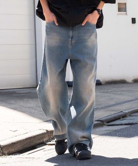 【ウィゴー/WEGO / MEN】のバギーデニムパンツ 人気、トレンドファッション・服の通販 founy(ファニー) ファッション Fashion メンズファッション Fashion for Men ボトムス Bottoms デニムパンツ・ジーンズ Denim Pants 春 Spring グラフィック Graphic, Graphic Design シンプル Simple, Minimal スマホ Smartphone, Mobile Device デニム Denim, Jeans Material 人気 Popular, Best Seller ブルゾン Blouson, Bomber Jacket ループ Loop, Loop Knit ワイド Wide, Wide Fit S/S・春夏 SS, Spring/Summer, Warm Season おすすめ Recommended / Our Picks 夏 Summer |ID:prp329100004747174