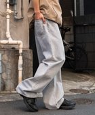 【ウィゴー/WEGO / MEN】の【ウエスト調整可】バギーデニムパンツ グレー|ID: prp329100004747174 ipo3291000000034595248