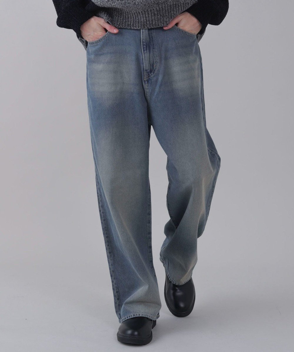 【ウィゴー/WEGO】の【ユニセックス着用ITEM/SMLサイズ展開/ウエスト調整可】バギーデニムパンツ インテリア・キッズ・メンズ・レディースファッション・服の通販 founy(ファニー) 　ファッション　Fashion　レディースファッション　Fashion for Women　パンツ　Pants & Trousers　デニムパンツ・ジーンズ・美脚デニム　Denim Jeans & Pants　春　Spring　グラフィック　Graphic, Graphic Design　シンプル　Simple, Minimal　スマホ　Smartphone, Mobile Device　デニム　Denim, Jeans Material　人気　Popular, Best Seller　ブルゾン　Blouson, Bomber Jacket　ループ　Loop, Loop Knit　ワイド　Wide, Wide Fit　S/S・春夏　SS, Spring/Summer, Warm Season　おすすめ　Recommended / Our Picks　夏　Summer　デニム中濃加工色|ID: prp329100004747174 ipo3291000000035700551