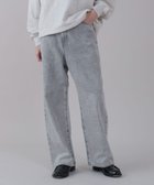 【ウィゴー/WEGO】の【ユニセックス着用ITEM/SMLサイズ展開/ウエスト調整可】バギーデニムパンツ グレー|ID: prp329100004747174 ipo3291000000035700555
