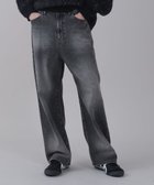 【ウィゴー/WEGO】の【ユニセックス着用ITEM/SMLサイズ展開/ウエスト調整可】バギーデニムパンツ ブラック|ID: prp329100004747174 ipo3291000000035700559