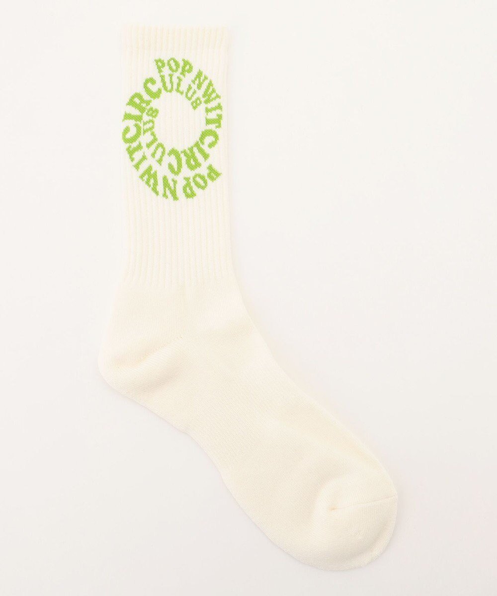 【ピーダブリュサーキュラス/PW CIRCULUS / MEN】の【MEN】【土踏まずをサポート】PWサークルロゴ リブソックス インテリア・キッズ・メンズ・レディースファッション・服の通販 founy(ファニー) 　ファッション　Fashion　メンズファッション　Fashion for Men　シューズ・靴　Shoes　2024年　2024　2024-2025秋冬・A/W　Autumn/Winter 2024–25 AW24–25　アクリル　Acrylic Material　クッション　Cushion, Throw Pillow　クール　Cool, Chic　サークル　Circle, Round Design　ソックス　Socks, Hosiery　ホワイト系|ID: prp329100004747178 ipo3291000000034322217