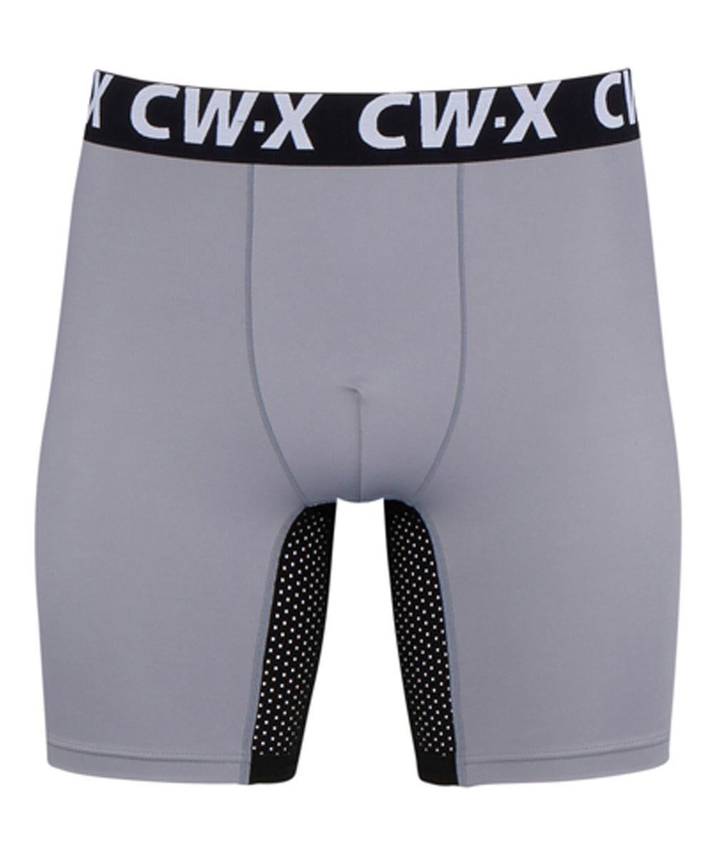 【シーダブリューエックス/CW-X / MEN】の【MEN】スポーツショーツ ボクサー 吸汗速乾 /ワコール HSO100 インテリア・キッズ・メンズ・レディースファッション・服の通販 founy(ファニー) 　ファッション　Fashion　メンズファッション　Fashion for Men　アンダー　Underwear Essentials　ショーツ　Shorts, Short Pants　スポーツ　Sports, Activewear　フロント　Front, Front Design　メッシュ　Mesh, Net Fabric　ロング　Long, Long-Length　切替　Switching, Contrast Panel　グレー|ID: prp329100004747182 ipo3291000000034322238