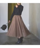 【エニー/ANY】の【ウエストゴム/洗濯機可能】チュールフレアースカート モカ|ID: prp329100004747190 ipo3291000000034322487