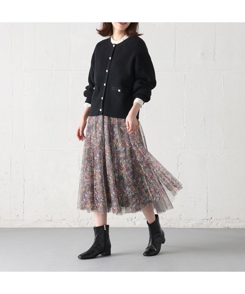 【エニー/ANY】の【ウエストゴム/洗濯機可能】チュールフレアースカート インテリア・キッズ・メンズ・レディースファッション・服の通販 founy(ファニー) ファッション Fashion レディースファッション Fashion for Women スカート Skirts シアー Sheer, See-Through シンプル Simple, Minimal スウェット / スエット Sweatshirt, Sweatwear チュール Tulip, Tulip Motif パターン Pattern, Design Print フレア Flare, Flared 楽ちん Easy Fit, Comfortable A/W・秋冬 Autumn/Winter ライトグレー系|ID: prp329100004747190 ipo3291000000034322488