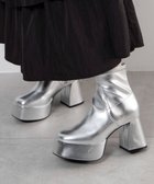 【ウィゴー/WEGO】のストーム付きワイドヒールショートブーツ 人気、トレンドファッション・服の通販 founy(ファニー) ファッション Fashion レディースファッション Fashion for Women 厚底 Platform Shoes スマホ Smartphone, Mobile Device トレンド Trend, Trending Now 定番 Standard, Basic Item ヒョウ Leopard, Animal Print A/W・秋冬 Autumn/Winter thumbnail シルバー|ID: prp329100004747192 ipo3291000000034322614