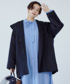 【アンフィーロ 自由区/UNFILO】の【撥水】ウール混リバー フーデットコート ブラック系|ID: prp329100004747193 ipo3291000000034322631
