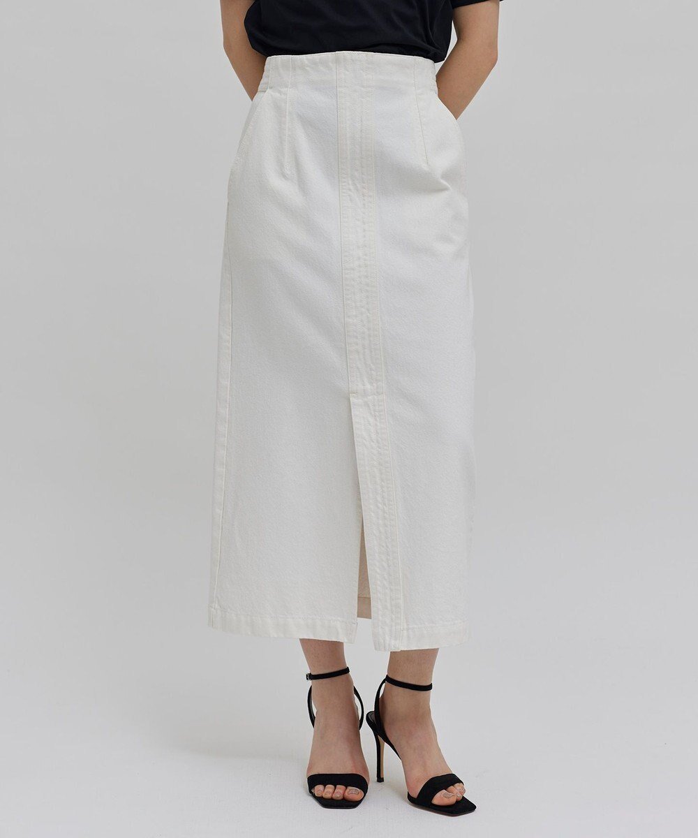 【ベイジ,/BEIGE,】の【洗える】VICTOR / デニムスカート インテリア・キッズ・メンズ・レディースファッション・服の通販 founy(ファニー)  ファッション Fashion レディースファッション Fashion for Women スカート Skirts デニムスカート・カジュアルスカート Denim Skirts イエロー Yellow ヴィンテージ Vintage Style 洗える Machine Washable カットソー Cut and Sewn Top センター Center, Center Line ツイル Twist, Twisted Detail デニム Denim, Jeans Material フロント Front, Front Design ポケット Pocket, Pocket Detail マニッシュ Mannish, Boyish A/W・秋冬 Autumn/Winter S/S・春夏 SS, Spring/Summer, Warm Season 夏 Summer White|ID: prp329100004747203 ipo3291000000034322890