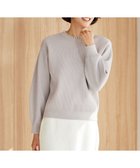 【自由区/JIYU-KU】の【洗える】パールディティール クルーネックニット ライトグレー系|ID: prp329100004747205 ipo3291000000034322914