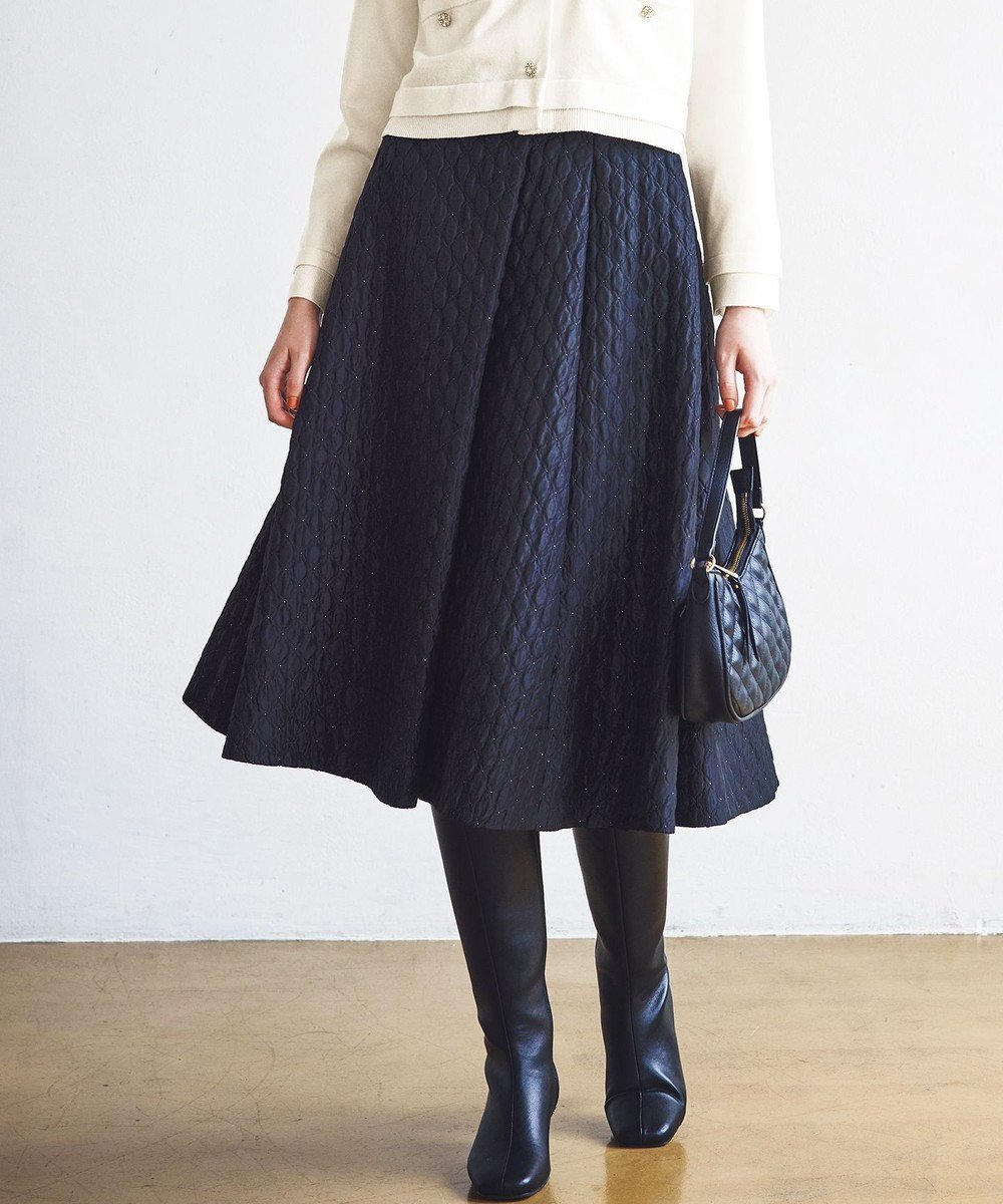 【組曲/KUMIKYOKU】のジオメトリックフラワージャガード フレアスカート 人気、トレンドファッション・服の通販 founy(ファニー) ファッション Fashion レディースファッション Fashion for Women スカート Skirts Aライン・フレアスカート A-Line & Flared Skirts アシンメトリー Asymmetrical Style クラシカル Classical, Vintage-Inspired クール Cool, Chic フラワー Flower, Floral フレア Flare, Flared モチーフ Motif, Design Theme 夏 Summer S/S・春夏 SS, Spring/Summer, Warm Season A/W・秋冬 Autumn/Winter other-1|ID: prp329100004747208 ipo3291000000034323036