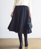 【組曲/KUMIKYOKU】のジオメトリックフラワージャガード フレアスカート ブラック系|ID: prp329100004747208 ipo3291000000034323037