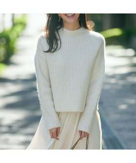 【23区/NIJYUSANKU】 ブラッシュドアルパカブレンド ニット人気、トレンドファッション・服の通販 founy(ファニー) ファッション Fashion レディースファッション Fashion for Women トップス・カットソー Cut & Sew Tops ニット Knit Tops & Sweaters 2023年 2023 2023-2024秋冬・A/W Autumn/Winter 2023–24 AW23–24 冬 Winter / This Winter おすすめ Recommended / Our Picks イタリア Italy セーター Sweater, Knitwear トレンド Trend, Trending Now 畦 Ribbed Knit A/W・秋冬 Autumn/Winter |ID:prp329100004747210