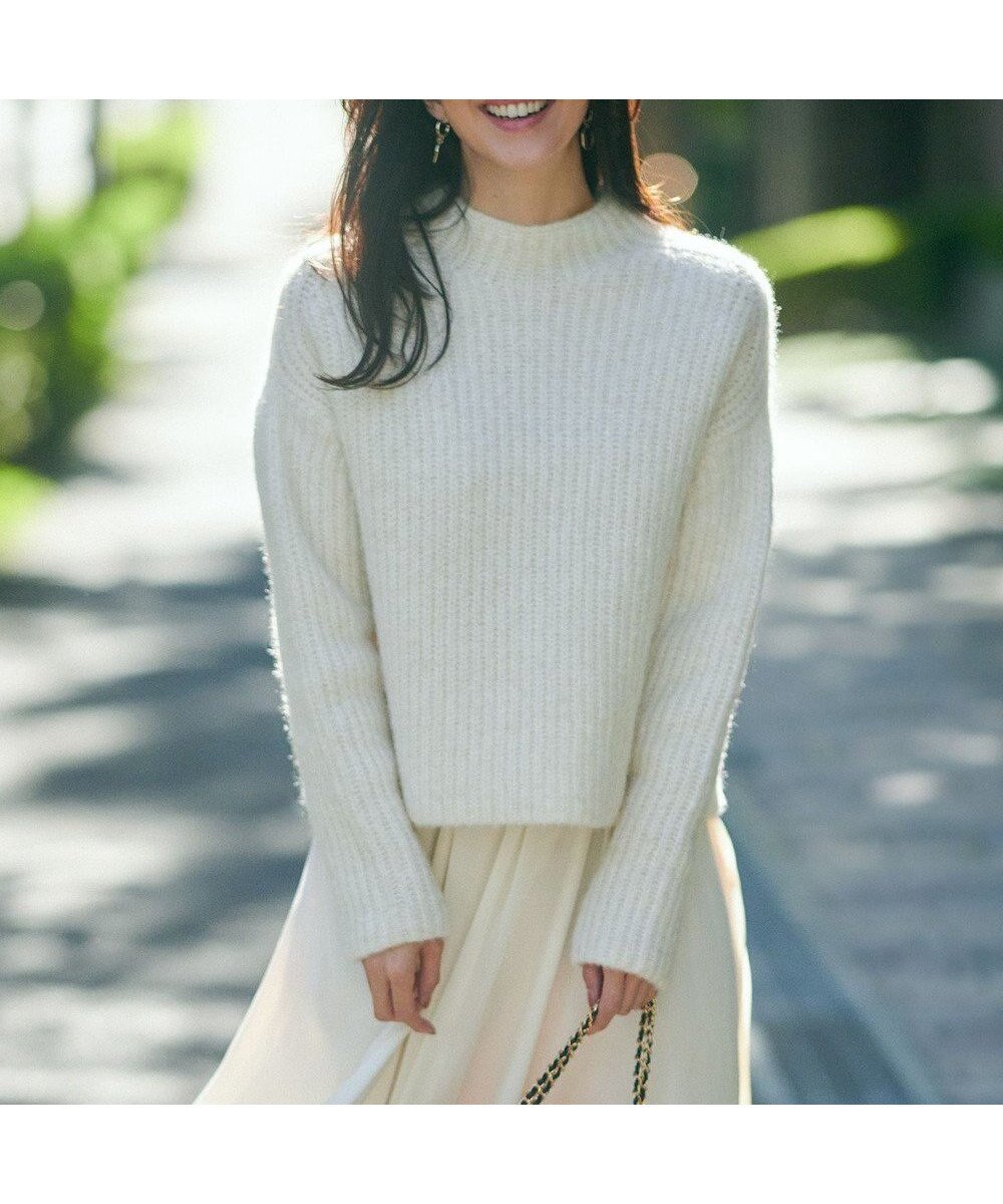 【23区/NIJYUSANKU】のブラッシュドアルパカブレンド ニット 人気、トレンドファッション・服の通販 founy(ファニー) 　ファッション　Fashion　レディースファッション　Fashion for Women　トップス・カットソー　Cut & Sew Tops　ニット　Knit Tops & Sweaters　2023年　2023　2023-2024秋冬・A/W　Autumn/Winter 2023–24 AW23–24　冬　Winter / This Winter　おすすめ　Recommended / Our Picks　イタリア　Italy　セーター　Sweater, Knitwear　トレンド　Trend, Trending Now　畦　Ribbed Knit　A/W・秋冬　Autumn/Winter　 other-1|ID: prp329100004747210 ipo3291000000034323111