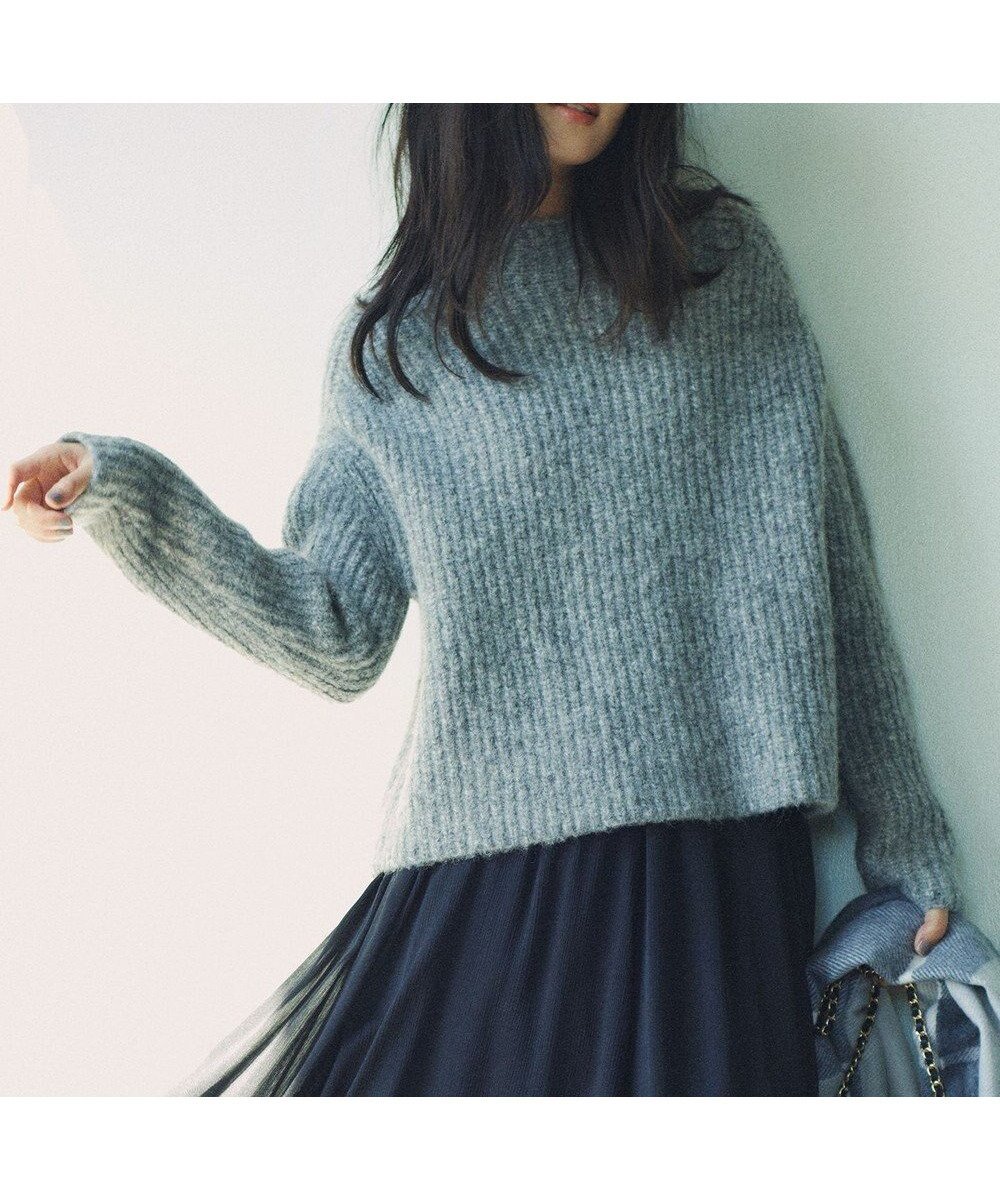 【23区/NIJYUSANKU】のブラッシュドアルパカブレンド ニット インテリア・キッズ・メンズ・レディースファッション・服の通販 founy(ファニー) 　ファッション　Fashion　レディースファッション　Fashion for Women　トップス・カットソー　Cut & Sew Tops　ニット　Knit Tops & Sweaters　2023年　2023　2023-2024秋冬・A/W　Autumn/Winter 2023–24 AW23–24　冬　Winter / This Winter　おすすめ　Recommended / Our Picks　イタリア　Italy　セーター　Sweater, Knitwear　トレンド　Trend, Trending Now　畦　Ribbed Knit　A/W・秋冬　Autumn/Winter　ライトグレー系|ID: prp329100004747210 ipo3291000000034323113