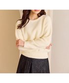 【フェルゥ/Feroux】のパール付きシャギー ニット アイボリー系|ID: prp329100004747240 ipo3291000000034323780