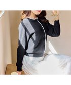 【フェルゥ/Feroux】のレーストリム ニット カーディガン ブラック系|ID: prp329100004747242 ipo3291000000034323804