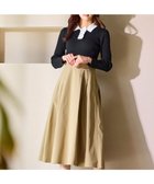 【フェルゥ/Feroux】の襟付きドッキング ワンピース ブラック×ベージュ系|ID: prp329100004747248 ipo3291000000034323874