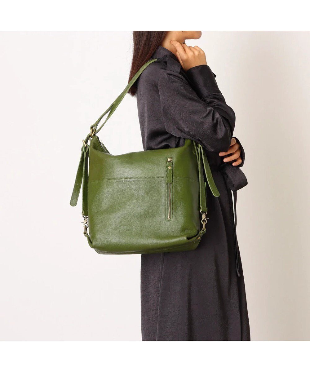 【アンビリオン/UNBILLION】のアトランタ ATLANTA / 牛革2wayリュック インテリア・キッズ・メンズ・レディースファッション・服の通販 founy(ファニー) ファッション Fashion レディースファッション Fashion for Women バッグ Bags ショルダー Shoulder, Shoulder Strap シンプル Simple, Minimal リュック Backpack, Rucksack グリーン|ID: prp329100004747254 ipo3291000000034378215