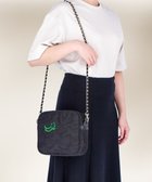 【ツモリチサト キャリー/tsumori chisato CARRY】のなみねこししゅう ショルダーバッグ ミニボストン 人気、トレンドファッション・服の通販 founy(ファニー) ファッション Fashion レディースファッション Fashion for Women コンパクト Compact, Small Size ショルダー Shoulder, Shoulder Strap スクエア Square, Square Shape チェーン Chain, Chain Strap ネコ Cat, Feline Motif フォルム Silhouette, Form ボストン Boston エレガント 上品 Elegant thumbnail ブラック|ID: prp329100004747256 ipo3291000000034323943