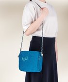 【ツモリチサト キャリー/tsumori chisato CARRY】のなみねこししゅう ショルダーバッグ ミニボストン 人気、トレンドファッション・服の通販 founy(ファニー) ファッション Fashion レディースファッション Fashion for Women コンパクト Compact, Small Size ショルダー Shoulder, Shoulder Strap スクエア Square, Square Shape チェーン Chain, Chain Strap ネコ Cat, Feline Motif フォルム Silhouette, Form ボストン Boston エレガント 上品 Elegant thumbnail グリーン|ID: prp329100004747256 ipo3291000000034323945