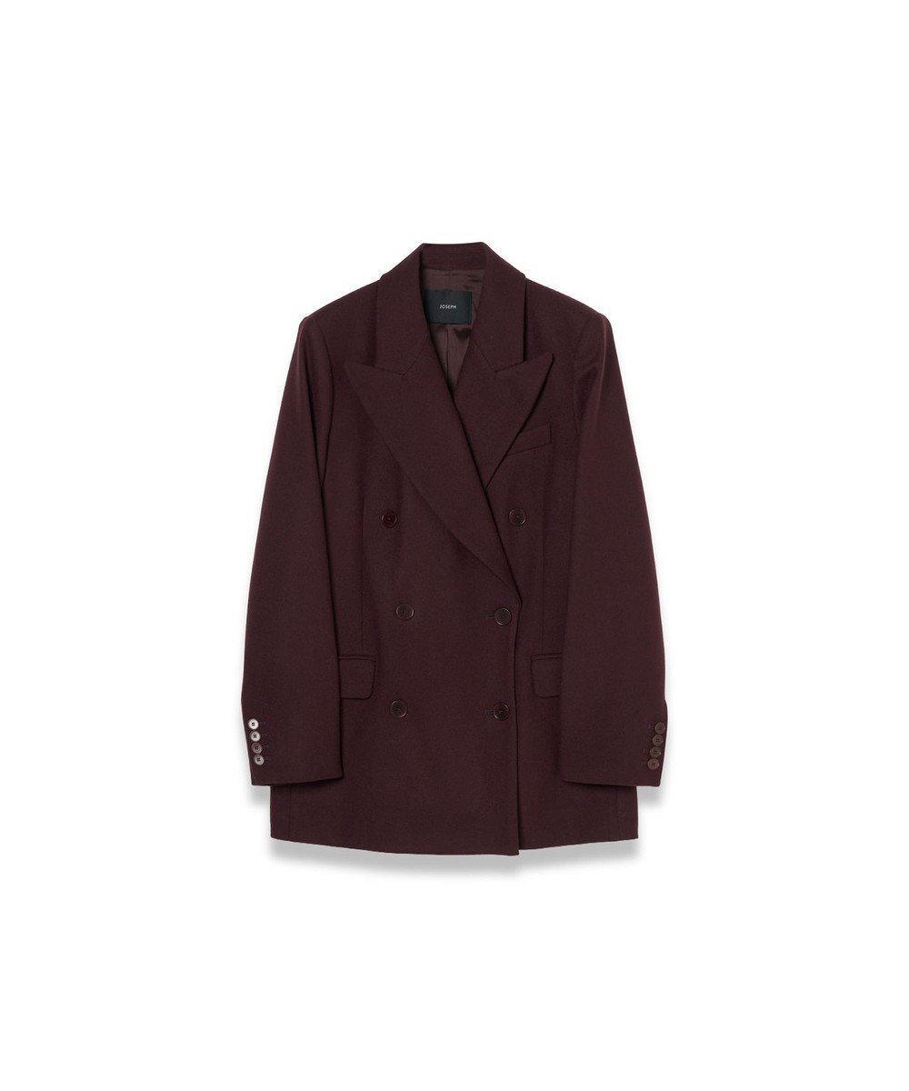 【ジョゼフ/JOSEPH】のフランネルストレッチ ジャケット インテリア・キッズ・メンズ・レディースファッション・服の通販 founy(ファニー) ファッション Fashion レディースファッション Fashion for Women アウター Coat / Outerwear Collection レディースジャケット・軽アウター Jackets テーラードジャケット / 通勤・きれいめスタイル Tailored Jackets & Blazers なめらか Smooth, Silky Texture クラシック Classic, Timeless Style ジャケット Jacket, Outerwear ストレッチ Stretch, Stretchy Fabric センター Center, Center Line フィット Fit, Slim Fit フォルム Silhouette, Form レギュラー Regular, Standard Fit エレガント 上品 Elegant A/W・秋冬 Autumn/Winter Maraschino|ID: prp329100004747257 ipo3291000000034323954