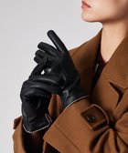 【ポール スミス/Paul Smith】のシグネチャーストライプ パイピング グローブ ブラック|ID: prp329100004747260 ipo3291000000035586722